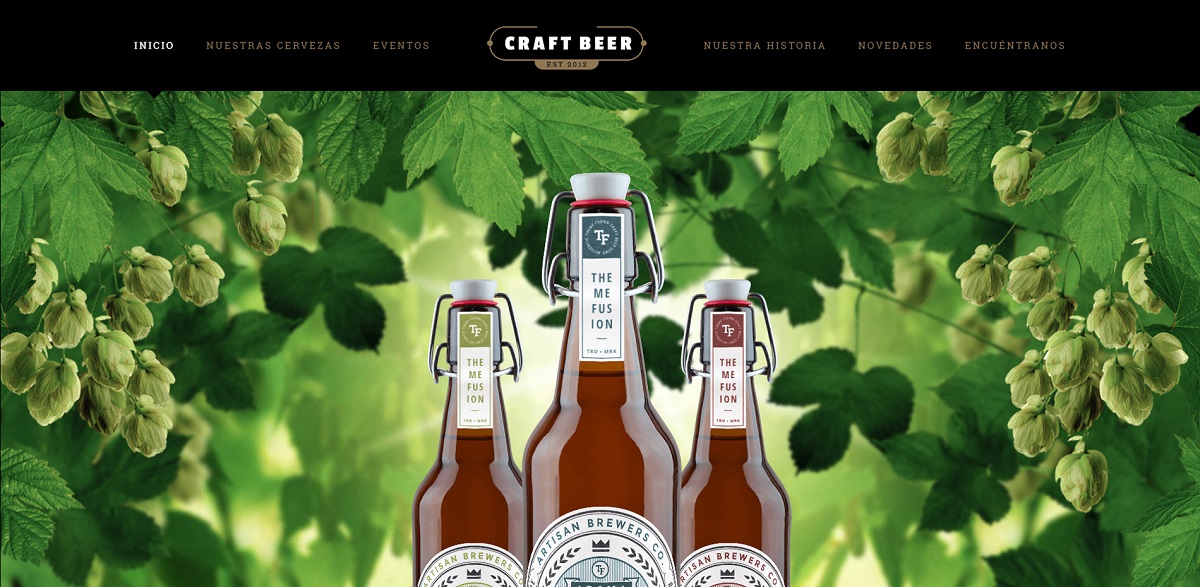 Página web para cervecerías
